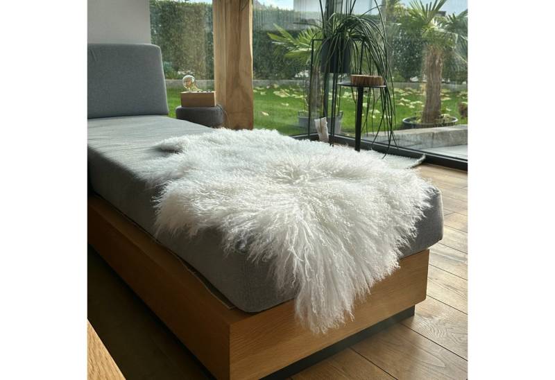 LIRA Deko Fellteppich Lammfell Tibetlamm Echtfell Lammteppich - Läufer große Farbauswahl, fellförmig, waschbar, in verschiedenen Größen, weich & langlebig von LIRA Deko