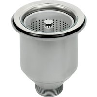 115 mm Edelstahl-Spültischablauf mit VEGETARIAN-Abfallsieb für 90 mm Bohrung 115 mm Edelstahl-Spültischablauf mit VEGETARIAN-Abfallsieb für 90 mm Bohrung von LIRA SPA