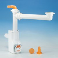 Inspizierbarer, platzsparender Siphon für Einzelbeckenspüle, Auslauf Ø40, Farbe Weiß LIRA Spazio 1NT 9.1289.01 weiß - Ø40 Inspizierbarer, platzsparender Siphon für Einzelbeckenspüle, Auslauf Ø40, Farbe Weiß LIRA Spazio 1NT 9.1289.01 weiß - Ø40 von LIRA SPA