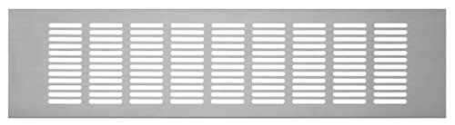 100x400mm Aluminium Silber Lüftungsgitter Gitter für Belüftung - Abluftgitter - Alu-gitter von LIRAST