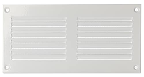 200x100mm Metal Weiß Lüftungsgitter mit Insektenschutz - Gitter für Belüftung - Abluftgitter 200x100mm Metal Weiß Lüftungsgitter mit Insektenschutz - Gitter für Belüftung - Abluftgitter von LIRAST