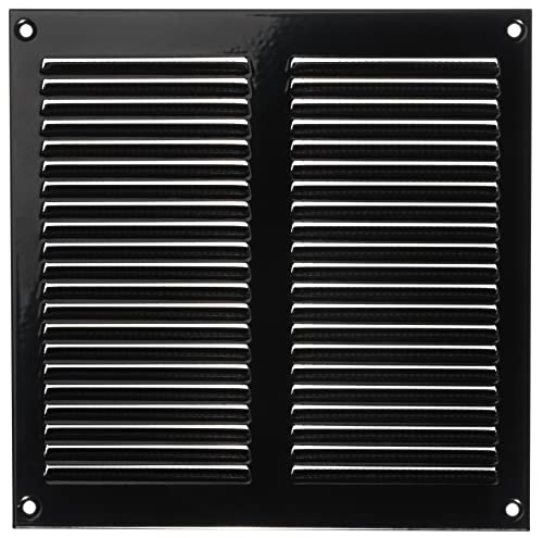 200x200mm Metal Schwarz Lüftungsgitter mit Insektenschutz - Gitter für Belüftung - Abluftgitter 200x200mm Metal Schwarz Lüftungsgitter mit Insektenschutz - Gitter für Belüftung - Abluftgitter von LIRAST