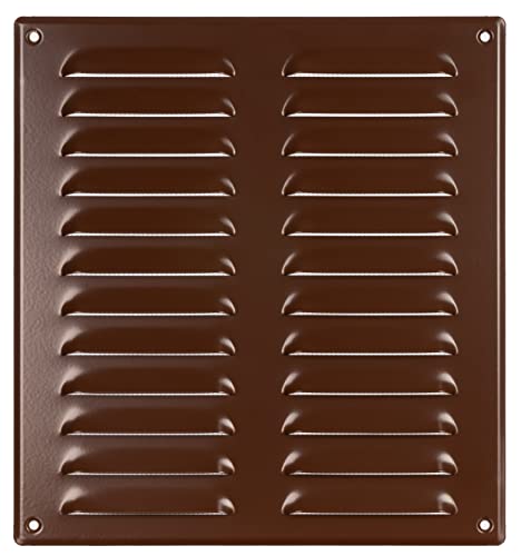 260x280mm Metall Braun Lüftungsgitter mit Insektenschutz - Gitter für Belüftung - Abluftgitter von LIRAST