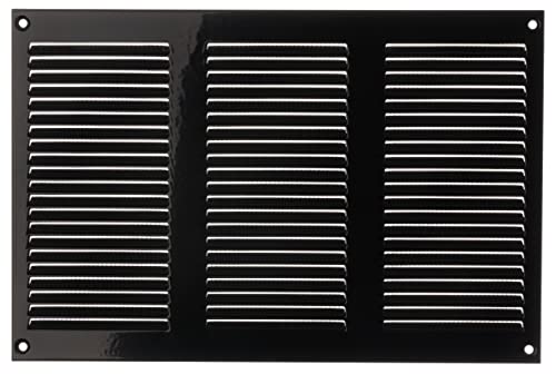 300x200mm Metall Schwarz Lüftungsgitter mit Insektenschutz - Gitter für Belüftung - Abluftgitter 300x200mm Metall Schwarz Lüftungsgitter mit Insektenschutz - Gitter für Belüftung - Abluftgitter von LIRAST