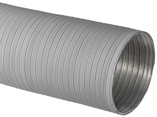 Ø 120mm / 1.5m Weiß Aluminium Flexschlauch - Alu Flexrohr Schlauch Lüftungsschlauch Lüftungsrohr Abluftschlauch von LIRAST