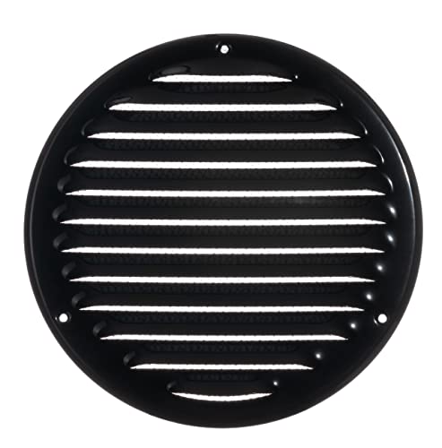 Ø 160mm Metall Schwarz Lüftungsgitter mit Insektenschutz - Gitter für Belüftung - Abluftgitter Ø 160mm Metall Schwarz Lüftungsgitter mit Insektenschutz - Gitter für Belüftung - Abluftgitter von LIRAST
