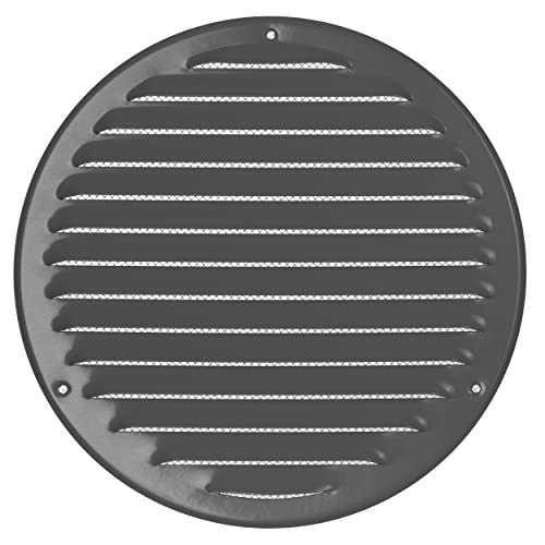 Ø 200mm Metall Grau Lüftungsgitter mit Insektenschutz - Gitter für Belüftung - Abluftgitter von LIRAST