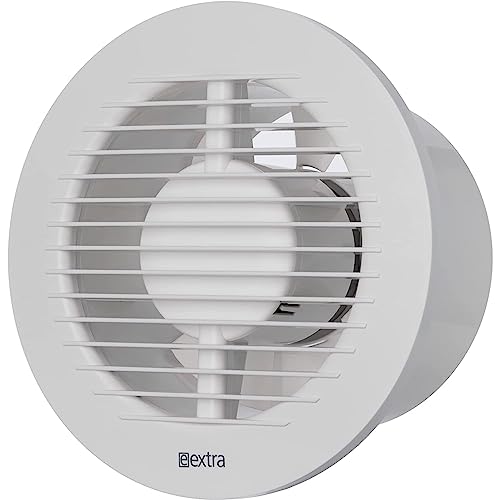 Ø 125mm Weiß Badlüfter - Ventilator mit Kugellager - Lüfter für Effiziente Belüftung im Bad Kuche WC von LIRAST