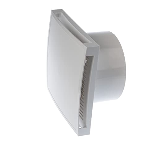 LIRAST Ø 150mm Weiß Badlüfter mit Timer und Feuchtesensor - Ventilator/Lüfter für Effiziente Belüftung im Bad Kuche WC von LIRAST
