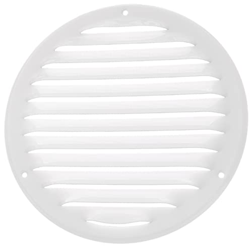 Ø 160mm Metall Weiß Lüftungsgitter mit Insektenschutz - Gitter für Belüftung - Abluftgitter von LIRAST