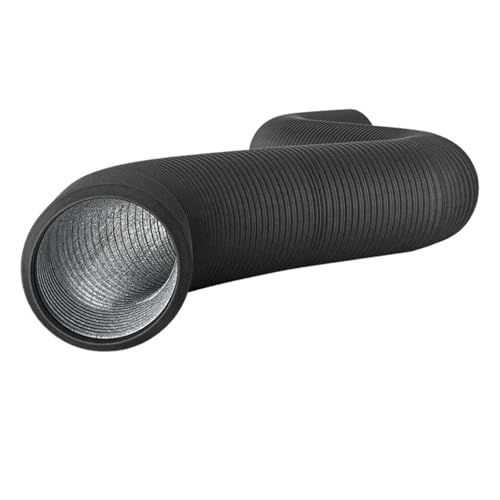 Flexibler 4/6-Zoll-Aluminiumkanal 10/16 Fuß Trockner-Entlüftungsschlauch Hochleistungs-4-Lagen-Trockner-Entlüftungsrohr PVC-Rohr Belüftungsauspuff ， Wäschetrockner-Zubehör(150mm X 3m) von LIRDJCRXL