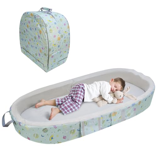 LIROPAU Reisbett mit Matratze und Rausfallschutz, Tragbares Reisebett Baby, wasserdichtes Kinderbett, Kinderreisebett, Faltbar und Praktisch zum Reisen,Baby Reisebett Babybett, faltbares Reisebett LIROPAU Reisbett mit Matratze und Rausfallschutz, Tragbares Reisebett Baby, wasserdichtes Kinderbett, Kinderreisebett, Faltbar und Praktisch zum Reisen,Baby Reisebett Babybett, faltbares Reisebett von LIROPAU
