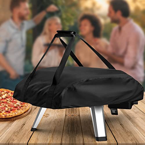 Pizzaofen Abdeckung für Ooni Koda 16, 420D Wasserdicht Wetterfeste Oxford-Stoff Tragetasche aus Polyester Pizzaofen Tragetasche Pizzaofen Zubehör-Schwarz (koda16) von LIROPAU