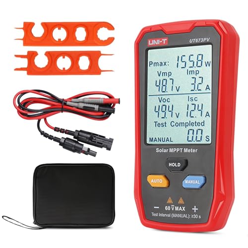 Solarpanel Tester, UT673PV 800W Photovoltaik Multimeter mit LCD-Display, Photovoltaik Solarpanel tester Leistungsmessgerät, Smart MPPT Leerlaufspannungs Fehlerbehebung, kein Strom erforderlich Solarpanel Tester, UT673PV 800W Photovoltaik Multimeter mit LCD-Display, Photovoltaik Solarpanel tester Leistungsmessgerät, Smart MPPT Leerlaufspannungs Fehlerbehebung, kein Strom erforderlich von LIROPAU