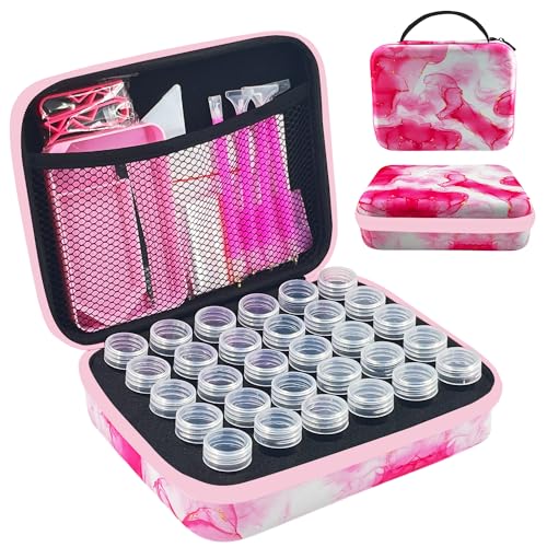 LIRUNQIU Diamond Painting Zubehör Boxen, 30 Stück Diamant Painting Aufbewahrungsbox Kits Werkzeug Set mit Stickers Tablett Stift LIRUNQIU Diamond Painting Zubehör Boxen, 30 Stück Diamant Painting Aufbewahrungsbox Kits Werkzeug Set mit Stickers Tablett Stift von LIRUNQIU