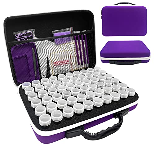 LIRUNQIU Diamond Painting Zubehör Boxen, 60 Stück Diamant Painting Aufbewahrungsbox Kits Werkzeug Set mit Stickers Tablett Stift LIRUNQIU Diamond Painting Zubehör Boxen, 60 Stück Diamant Painting Aufbewahrungsbox Kits Werkzeug Set mit Stickers Tablett Stift von LIRUNQIU