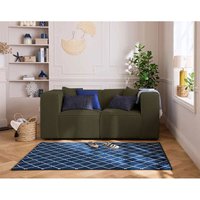 Arty - 2-sitzer modulares sofa - aus 3d-mesh-stoff - grün Arty - 2-sitzer modulares sofa - aus 3d-mesh-stoff - grün von LISA DESIGN