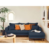 Lisa Design - Albane - 4-sitzer ecksofa rechts - schlaffunktion und bettkasten - aus cord - schieferblau Lisa Design - Albane - 4-sitzer ecksofa rechts - schlaffunktion und bettkasten - aus cord - schieferblau von LISA DESIGN
