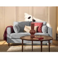 Lisa Design - Anna - 2-sitzer einzelsofa mit tasche aus strukturiertem samt - grau Lisa Design - Anna - 2-sitzer einzelsofa mit tasche aus strukturiertem samt - grau von LISA DESIGN