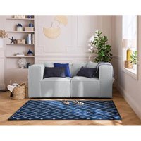 Lisa Design - Arty - 2-sitzer modulares sofa - aus 3d-mesh-stoff - hellgrau von LISA DESIGN