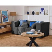 Lisa Design - Arty - 2-sitzer modulares sofa - cord - dunkelgrau von LISA DESIGN