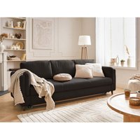 Lisa Design - Brooke – 3-sitzer sofa – mit schlaffunktion – aus samt - dunkelgrau Lisa Design - Brooke – 3-sitzer sofa – mit schlaffunktion – aus samt - dunkelgrau von LISA DESIGN