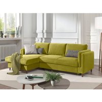 Lisa Design - Brooke – ecksofa rechts links – mit schlaffunktion und bettkasten – 4-sitzer – aus samt - olivgrün Lisa Design - Brooke – ecksofa rechts links – mit schlaffunktion und bettkasten – 4-sitzer – aus samt - olivgrün von LISA DESIGN