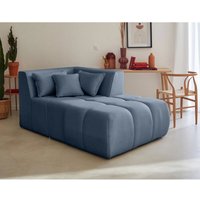 Lisa Design - Caracas - modulsofa recamiere rechts - aus stoff - blau von LISA DESIGN