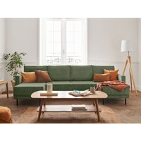 Lisa Design - Charlie – wohnlandschaft u-form – 7-sitzer – mit schlaffunktion und bettkasten – aus cord - salbeigrün Lisa Design - Charlie – wohnlandschaft u-form – 7-sitzer – mit schlaffunktion und bettkasten – aus cord - salbeigrün von LISA DESIGN