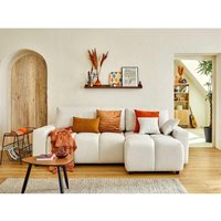 Lisa Design - Crocus - ecksofa beidseitig montierbar - 4-sitzer - schlaffunktion und bettkasten - aus stoff - beige Lisa Design - Crocus - ecksofa beidseitig montierbar - 4-sitzer - schlaffunktion und bettkasten - aus stoff - beige von LISA DESIGN