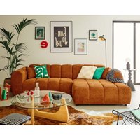 Lisa Design - Curtis - ecksofa rechts 4-sitzer aus strukturiertem stoff - terrakotta Lisa Design - Curtis - ecksofa rechts 4-sitzer aus strukturiertem stoff - terrakotta von LISA DESIGN