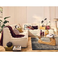 Lisa Design - Ellie - modulares 5-sitzer sofa umkehrbare -ecke aus texturiertem samt - beige Lisa Design - Ellie - modulares 5-sitzer sofa umkehrbare -ecke aus texturiertem samt - beige von LISA DESIGN