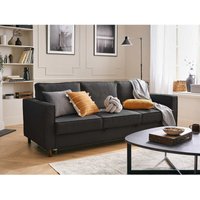 Lisa Design - Jake - 3-sitzer sofa – mit schlaffunktion – aus cord - dunkelgrau von LISA DESIGN