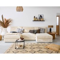 Lisa Design - Jasper - wohnlandschaft modulierbar - großer geripptem cord - beige Lisa Design - Jasper - wohnlandschaft modulierbar - großer geripptem cord - beige von LISA DESIGN