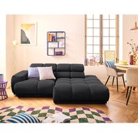 Lisa Design - Matera - rechts 3-sitzer mit verstellbaren kopfstützen aus strukturiertem stoff - schwarz von LISA DESIGN