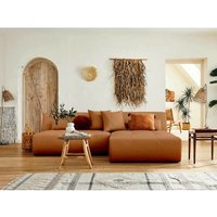 Lisa Design - Onyx – modulare 4-sitzer wohnlandschaft ecksofa beidseitig montierbar – aus stoff - rostfarben Lisa Design - Onyx – modulare 4-sitzer wohnlandschaft ecksofa beidseitig montierbar – aus stoff - rostfarben von LISA DESIGN