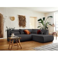 Lisa Design - Onyx – modulares 5-sitzer ecksofa rechts – aus stoff - dunkelgrau Lisa Design - Onyx – modulares 5-sitzer ecksofa rechts – aus stoff - dunkelgrau von LISA DESIGN