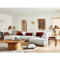 Lisa Design - Onyx - modulares wohnlandschaft - ecke rechts 7-sitzer - stoff - hellgrau von LISA DESIGN