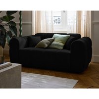 Lisa Design - Ray - 2-sitzer einzelsofa aus strukturiertem stoff - schwarz von LISA DESIGN