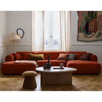 Lisa Design - Ray - wohnlandschaft u-form 7-sitzer in strukturiertem stoff - rot Lisa Design - Ray - wohnlandschaft u-form 7-sitzer in strukturiertem stoff - rot von LISA DESIGN