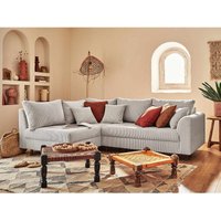 Lisa Design - Rune – ecksofa links – 4-sitzer – aus cord - hellgrau Lisa Design - Rune – ecksofa links – 4-sitzer – aus cord - hellgrau von LISA DESIGN