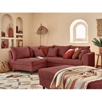Lisa Design - Rune – ecksofa links – 4-sitzer – mit hocker – aus cord - terrakotta Lisa Design - Rune – ecksofa links – 4-sitzer – mit hocker – aus cord - terrakotta von LISA DESIGN