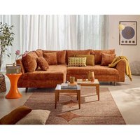 Lisa Design - Rune - links 4-sitzer aus strukturiertem samt - rostfarben Lisa Design - Rune - links 4-sitzer aus strukturiertem samt - rostfarben von LISA DESIGN