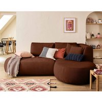 Lisa Design - Santorini - 4-sitzer modulares ecksofa rechts - aus strukturiertem stoff - terrakotta Lisa Design - Santorini - 4-sitzer modulares ecksofa rechts - aus strukturiertem stoff - terrakotta von LISA DESIGN