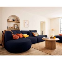 Lisa Design - Santorini - 5-sitzer modulares ecksofa links - aus strukturiertem samt - marineblau Lisa Design - Santorini - 5-sitzer modulares ecksofa links - aus strukturiertem samt - marineblau von LISA DESIGN