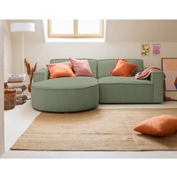 Lisa Design - Spiaggia - 4-sitzer ecksofa links - aus cordstoff - salbeigrün Lisa Design - Spiaggia - 4-sitzer ecksofa links - aus cordstoff - salbeigrün von LISA DESIGN