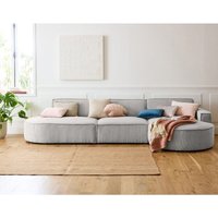 Lisa Design - Spiaggia - ecksofa rechts - abgerundete form - 5 sitzplätze - aus cordstoff - hellgrau Lisa Design - Spiaggia - ecksofa rechts - abgerundete form - 5 sitzplätze - aus cordstoff - hellgrau von LISA DESIGN