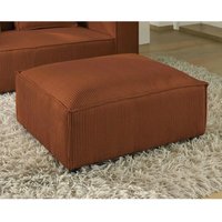 Lisa Design - Stella – hocker aus cordsamt – moderner stil - terrakotta von LISA DESIGN