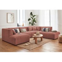 Lisa Design - Victoire – modulare wohnlandschaft ecksofa rechts - 7-sitzer – aus cord - rosa Lisa Design - Victoire – modulare wohnlandschaft ecksofa rechts - 7-sitzer – aus cord - rosa von LISA DESIGN