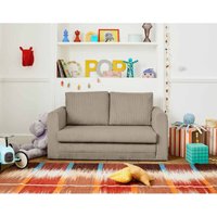 Marilia - 2-sitzer sofa – mit schlaffunktion – aus cord - taupe Marilia - 2-sitzer sofa – mit schlaffunktion – aus cord - taupe von LISA DESIGN